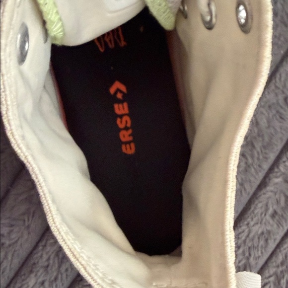 Men’s Converse Cream Glow in the Dark High-Tops with Neon Green Soles size 11.5 - Picture 12 of 15